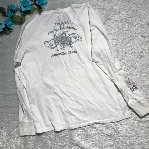 Harley Davidson Long Sleeve Graphic Tee - Picture 3 of 6